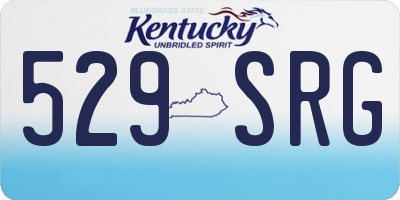 KY license plate 529SRG