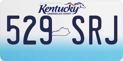 KY license plate 529SRJ