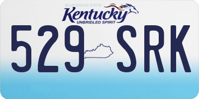 KY license plate 529SRK