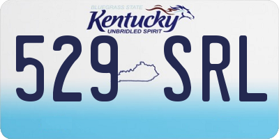 KY license plate 529SRL