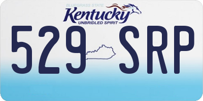 KY license plate 529SRP