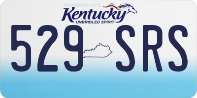 KY license plate 529SRS