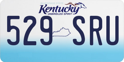 KY license plate 529SRU