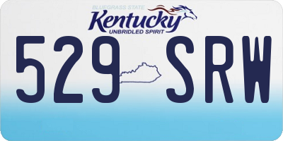 KY license plate 529SRW