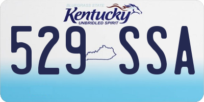KY license plate 529SSA