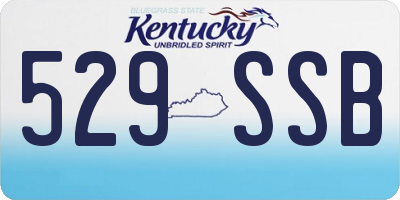 KY license plate 529SSB
