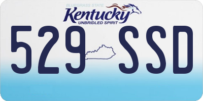 KY license plate 529SSD