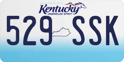 KY license plate 529SSK