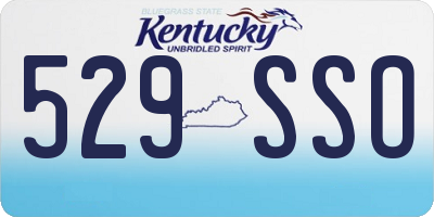 KY license plate 529SSO