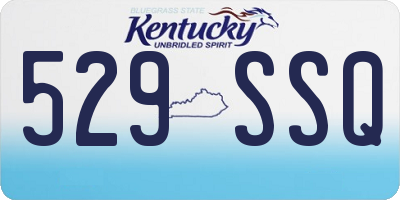 KY license plate 529SSQ