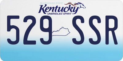 KY license plate 529SSR