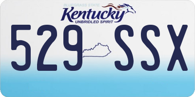 KY license plate 529SSX