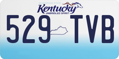 KY license plate 529TVB