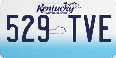 KY license plate 529TVE
