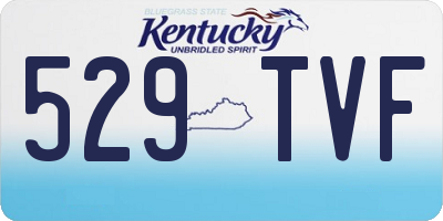 KY license plate 529TVF