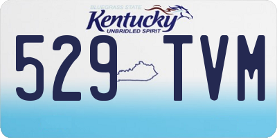 KY license plate 529TVM