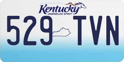 KY license plate 529TVN