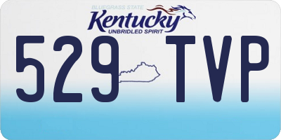 KY license plate 529TVP