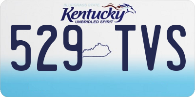 KY license plate 529TVS