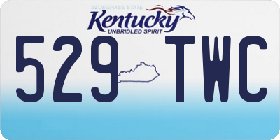 KY license plate 529TWC