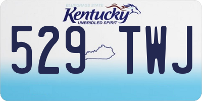 KY license plate 529TWJ