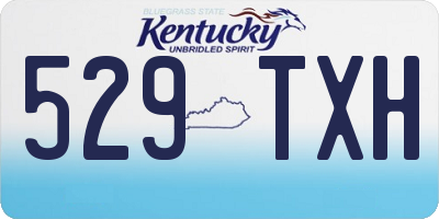 KY license plate 529TXH