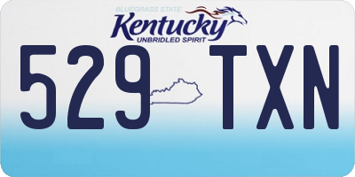 KY license plate 529TXN