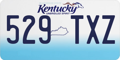 KY license plate 529TXZ