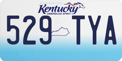 KY license plate 529TYA