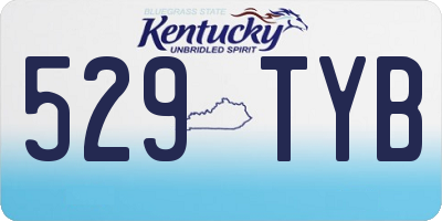 KY license plate 529TYB