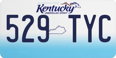 KY license plate 529TYC