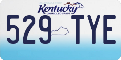 KY license plate 529TYE
