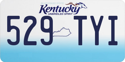 KY license plate 529TYI