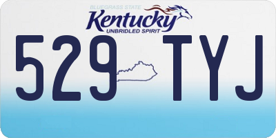 KY license plate 529TYJ
