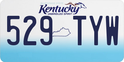 KY license plate 529TYW