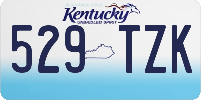 KY license plate 529TZK