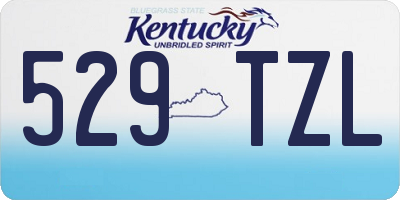 KY license plate 529TZL