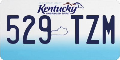 KY license plate 529TZM