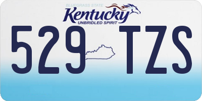 KY license plate 529TZS