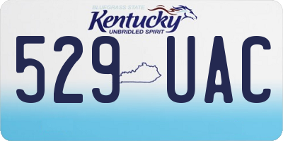 KY license plate 529UAC
