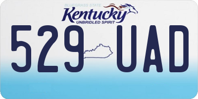 KY license plate 529UAD