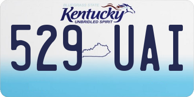 KY license plate 529UAI