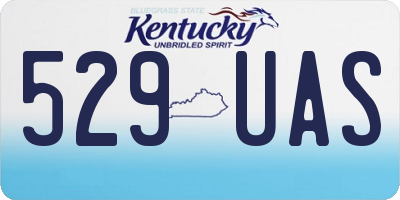 KY license plate 529UAS