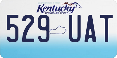 KY license plate 529UAT