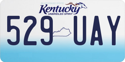 KY license plate 529UAY