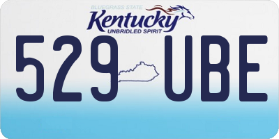 KY license plate 529UBE