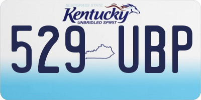 KY license plate 529UBP