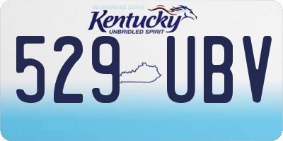 KY license plate 529UBV
