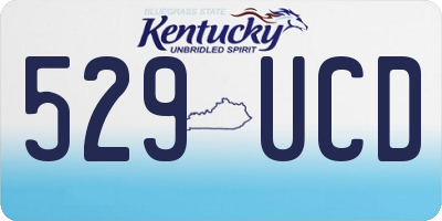 KY license plate 529UCD