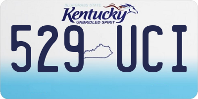 KY license plate 529UCI